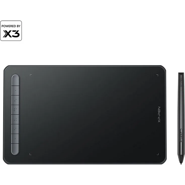 XP-PEN Deco M Grafiktablett, Stift-Tablett mit X3-Smart-Chip-Technologie, Bluetooth v5.0, 8 Schnellzugriffstasten, 4 leuchtende Farben, Lithium-Batterie (9,4)