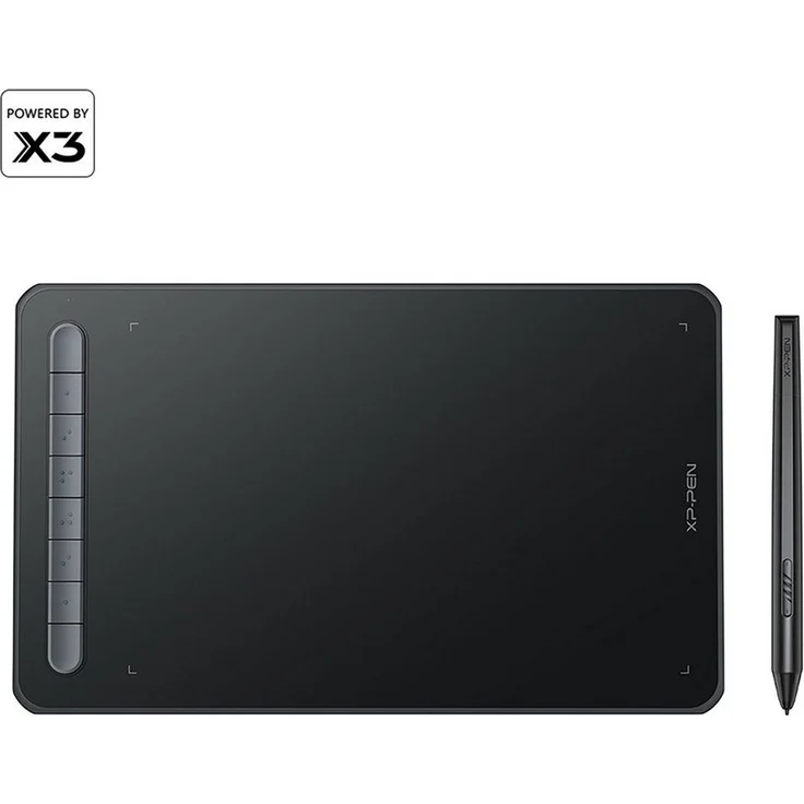 XP-PEN Deco M Grafiktablett, Stift-Tablett mit X3-Smart-Chip-Technologie, Bluetooth v5.0, 8 Schnellzugriffstasten, 4 leuchtende Farben, Lithium-Batterie (9,4)