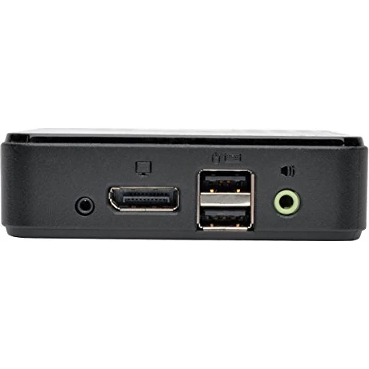 Tripp Lite 2-Port DisplayPort KVM Switch mit Audio, Kabel & USB 3.0 Hub (b004-dpua2-k), Schwarz – Bild 2