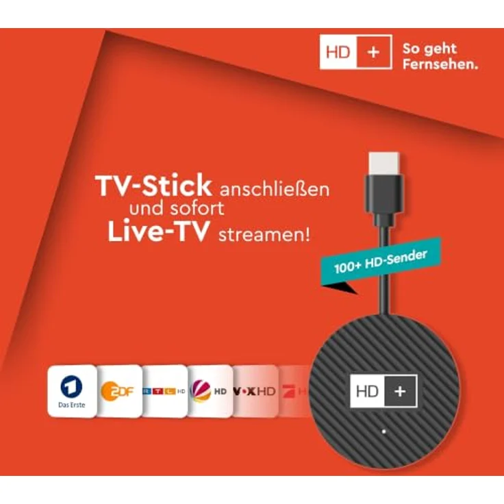 HD+ Streaming-Stick IP TV-Stick, 4K UHD mit über 100 HD-Sendern, inkl. 1 Monat HD+ IP – Bild 3