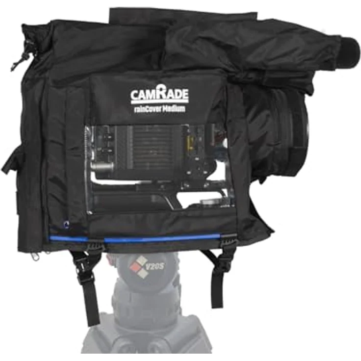 camRade rainCover Medium, Universeller Regenschutz für digitale Film- und Vollformatkameras, transparent – Bild 2