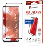 Displex Full Cover Panzerglas (10H) für Samsung Galaxy S23 FE, Eco-Montagerahmen, kratzer-resistente Schutzfolie, hüllenfreundlich