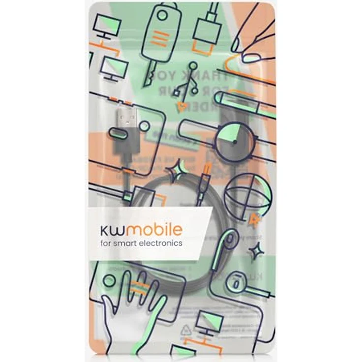 kwmobile USB Kabel Charger für OnePlus Watch 2 / Watch 3, schnelles Aufladekabel in Schwarz, ideal als Zweitkabel, 100 cm Länge – Bild 7