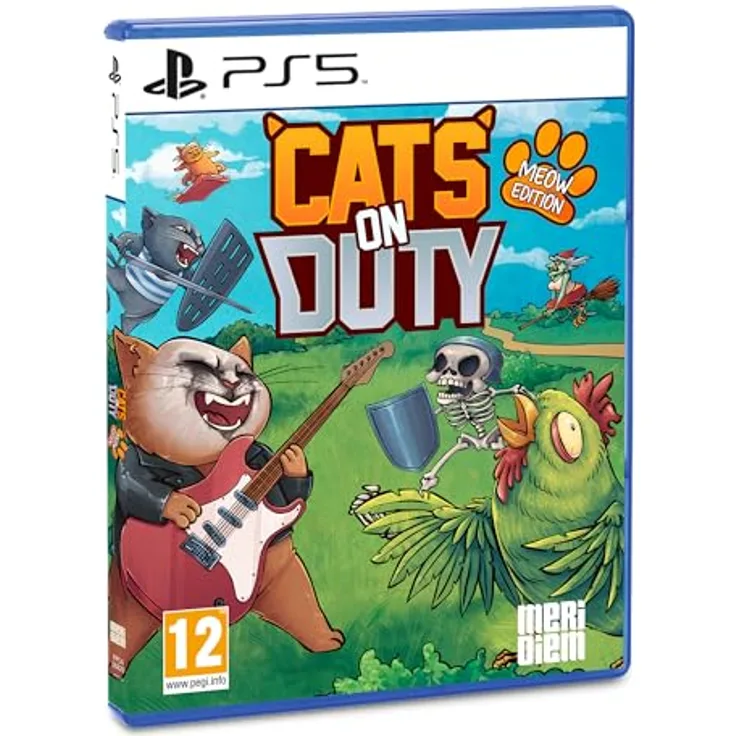 MDM MERIDIEM GAMES CATS ON DUTY - MEOW EDITION PS5, Taktisches Tower Defense mit Match-3-Chaos, EU Import