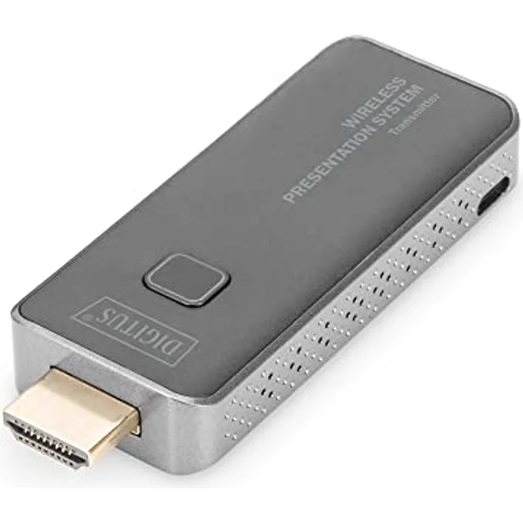 DIGITUS Click & Present Mini – HDMI-Transmitter – Für Kabelloses Präsentationssystem – Kein Treiber erforderlich – Schwarz – Bild 1