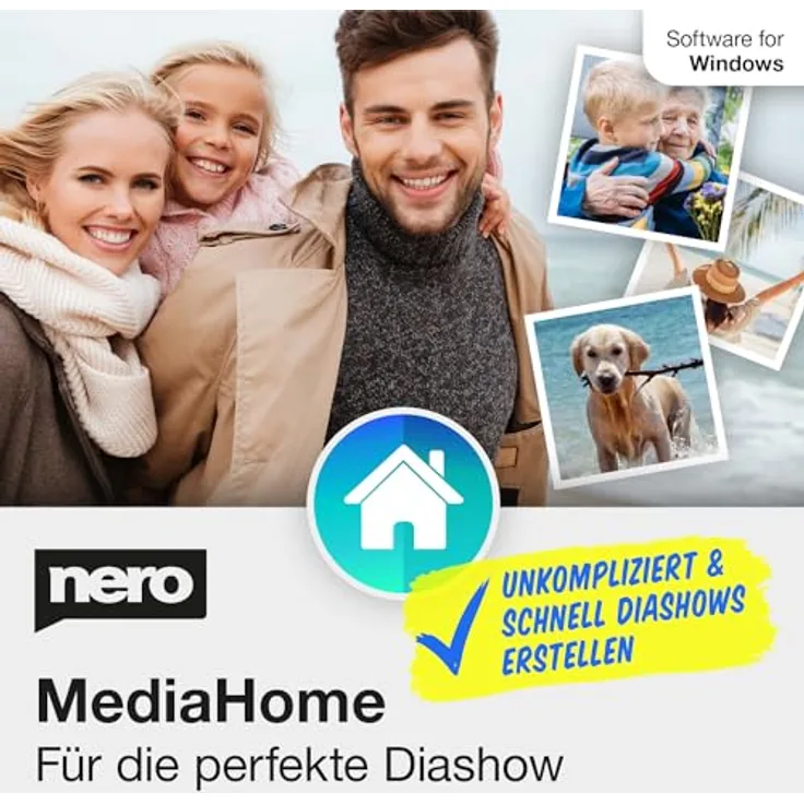 Nero Diashow gestalten | Diashows erstellen mit Fotos, Musik und Videos | Slideshow Maker | 1 PC | Windows 11 / 10 / 8 / 7 | unlimitierte Lizenz