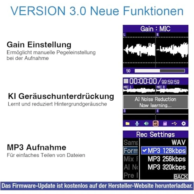Zoom H6essential, Mobiler 6-Spur Audio-Recorder mit 32-Bit-Float-Aufnahme, X/Y-Mikrofon und USB-C Interface – Bild 7