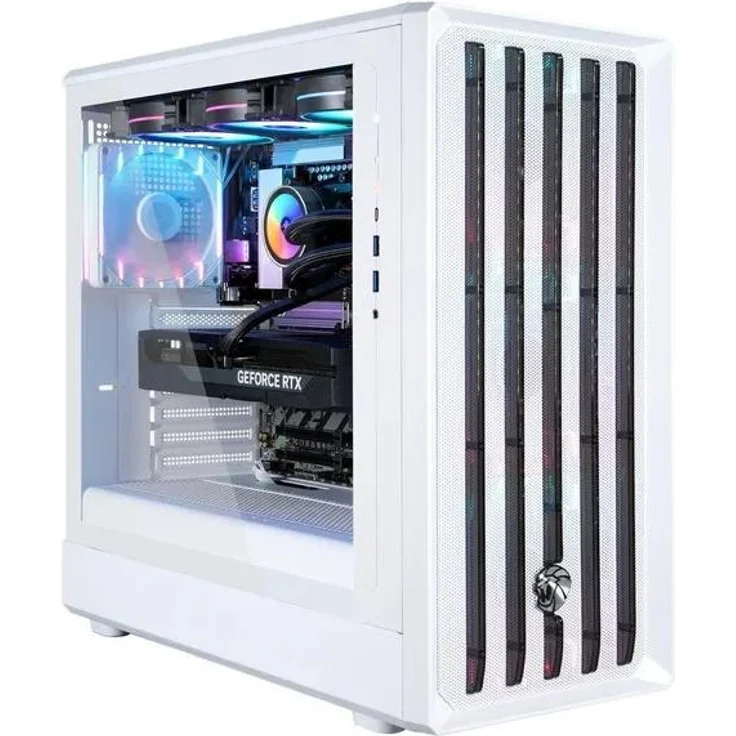 Hyrican Gamemax Claw WH 8112, Gaming PC mit Ryzen 5 9600X, 32 GB RAM, 1 TB SSD, NVIDIA GeForce RTX 5070 Ti, weiß