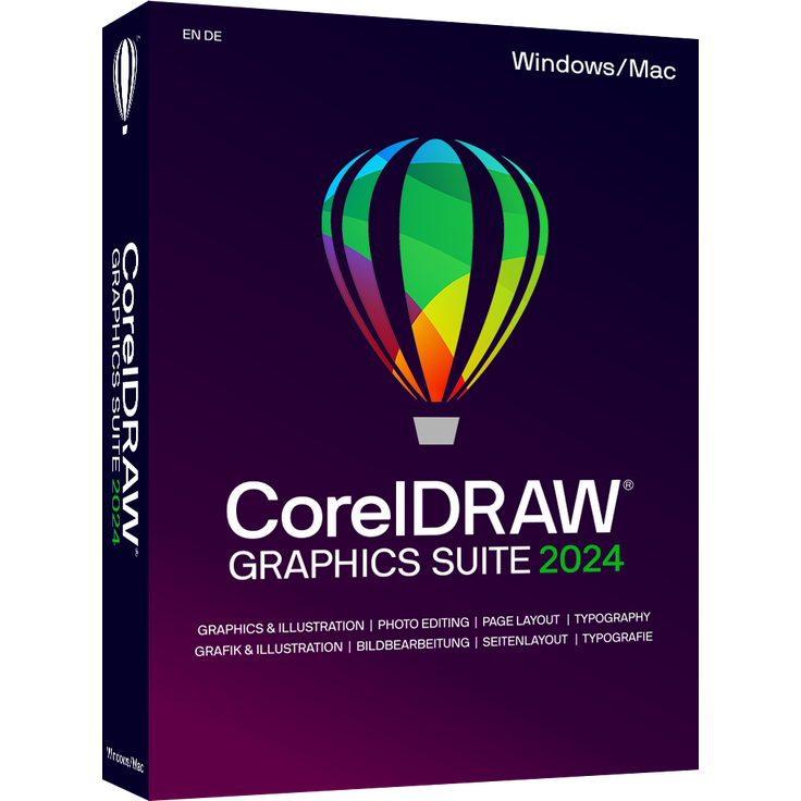 Corel CorelDRAW Graphics Suite 2024, Grafikdesign-Software für Windows und Mac mit leistungsstarken kreativen Werkzeugen
