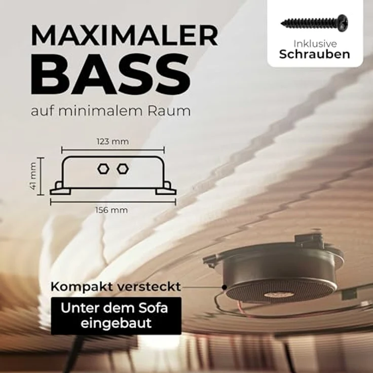 SinusLive Sinus Live bassPump 8 Ohm, Körperschallerzeuger Subwoofer für spürbaren Bass im Auto und Heimkino – Bild 6