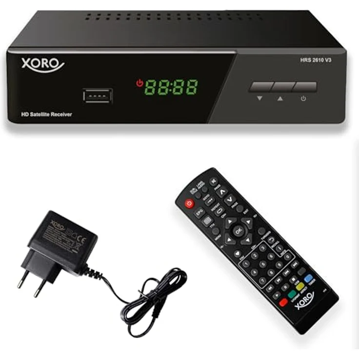 Xoro HRS 2610 Digitaler Satellitenreceiver HDMI, SCART, USB 2,0, LAN, Unicable schwarz – Bild 2