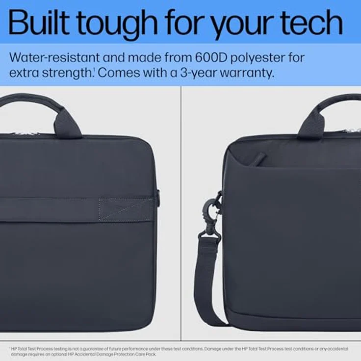 HP Notebook Tasche Everyday, 14 Zoll, grau, aus recycelten Materialien, strapazierfähig und geräumig – Bild 3