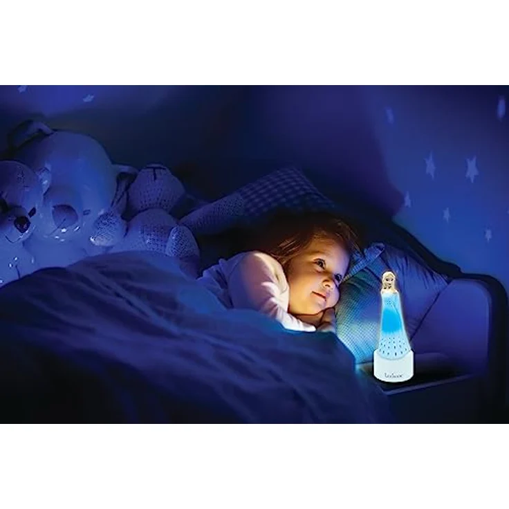 Lexibook Nachtlicht mit Disney Frozen Lautsprecher, 2-in-1 mit LED Night Light, blau – Bild 7