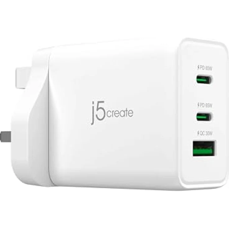 j5create 65 W GaN USB-C® 3-Port Ladegerät, Schnellladen mit 65 W Leistung – Bild 5