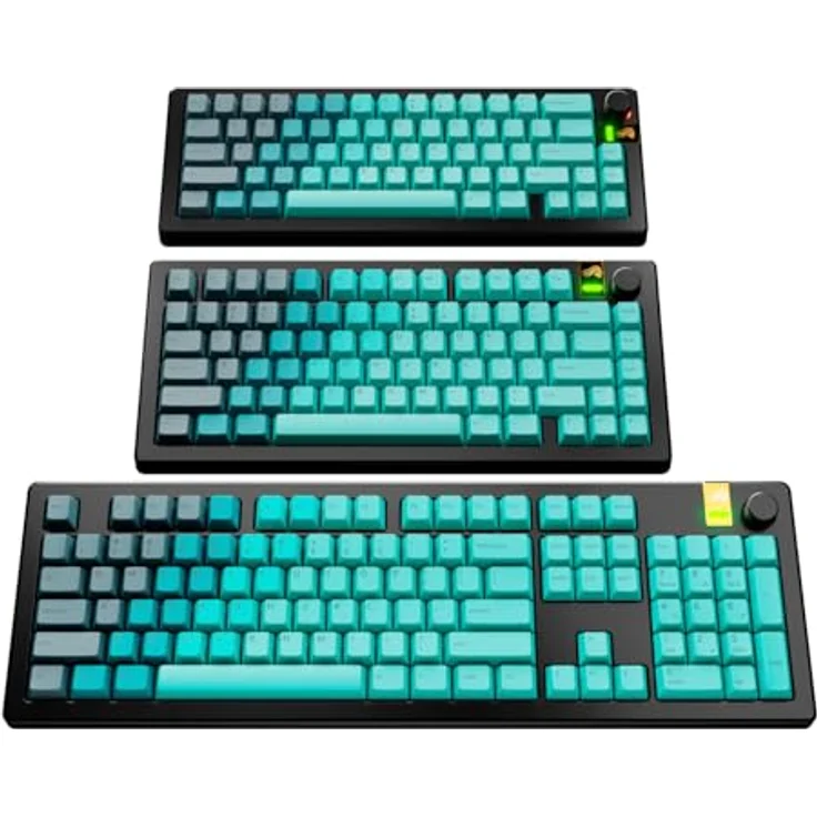 Glorious GPBT Gradient Keycaps, ANSI Layout (US), PBT, Dye-Sub - Rainforest – Bild 5