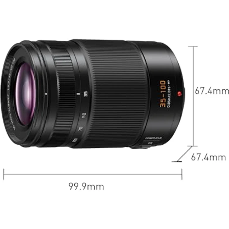 Panasonic Leica DG Vario-Elmar 35-100 mm / F2.8 POWER O.I.S, Telezoom-Objektiv mit Bildstabilisator, Schwarz – Bild 2