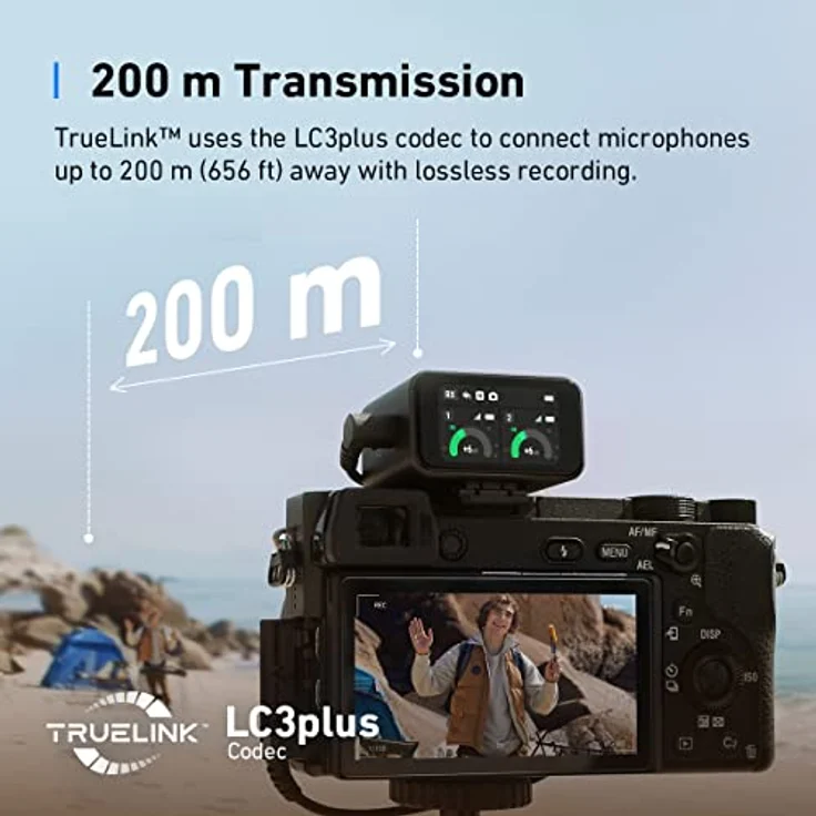 AnkerWork M650 Kabelloses Lavalier Mikrofon, Professionelle Geräuschunterdrückung, Magnetisches Cover, 2-Kanal Abnehmer, 200m Reichweite, 15k Akku, Vlogs & Livestream, Nicht geeignet für Konferenzen – Bild 5
