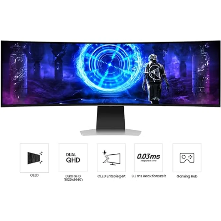 Samsung Odyssey Gaming Monitor OLED G9 DQHD (49") – Bild 5
