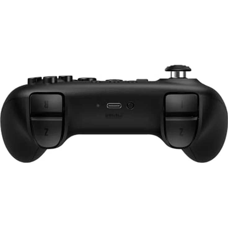 8bitdo 64 Bluetooth Controller, Gaming Controller mit Hall-Effekt-Joystick und authentischer Tastenanordnung, Schwarz – Bild 2
