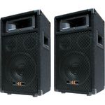 E-Lektron 2X 400W DJ Party Lautsprecher Boxen Paar - 8" Bass PW20, Schwarz