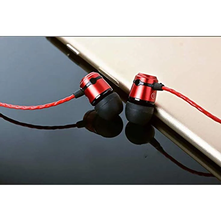 SoundMAGIC E50 High Fidelity Kopfhörer Smartphone Earbuds In Ear Kopfhörer Hochwertige Ohrhörer mit Noise Reduction - Rot – Bild 4