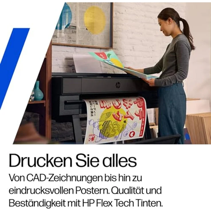 HP DesignJet T870 24-in Großformatdrucker, 2400 x 1200 DPI, Farb-Tintenstrahldruck, Ethernet/LAN, 1024 MB Speicher – Bild 7