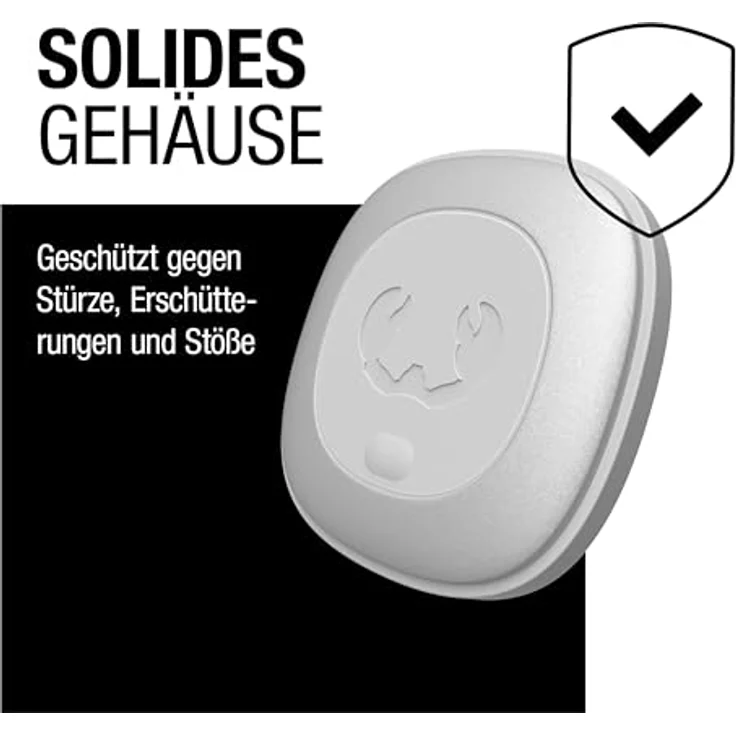 Fresh 'n Rebel Smart Finder - Funktioniert mit Apple Wo Ist? (IOS), Schlüsselfinder mit Lautsprecher, IP67 Staub- und wasserdicht, Austauschbare Akku (Ice Grey) – Bild 4