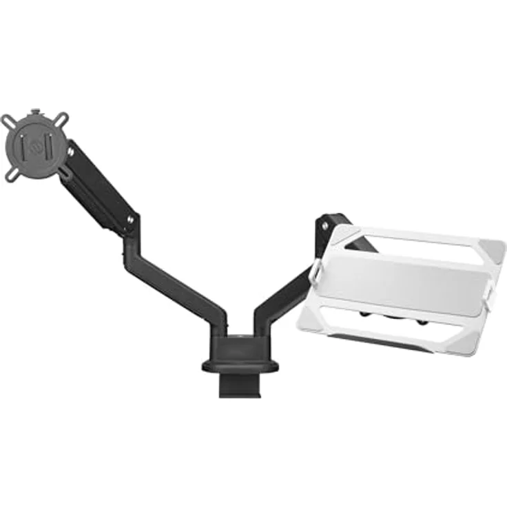 One For All Premium Laptophalterung für Monitorarm, Aluminium (matt) mit ergonomischem Design für mehr Schreibtischplatz – Bild 2