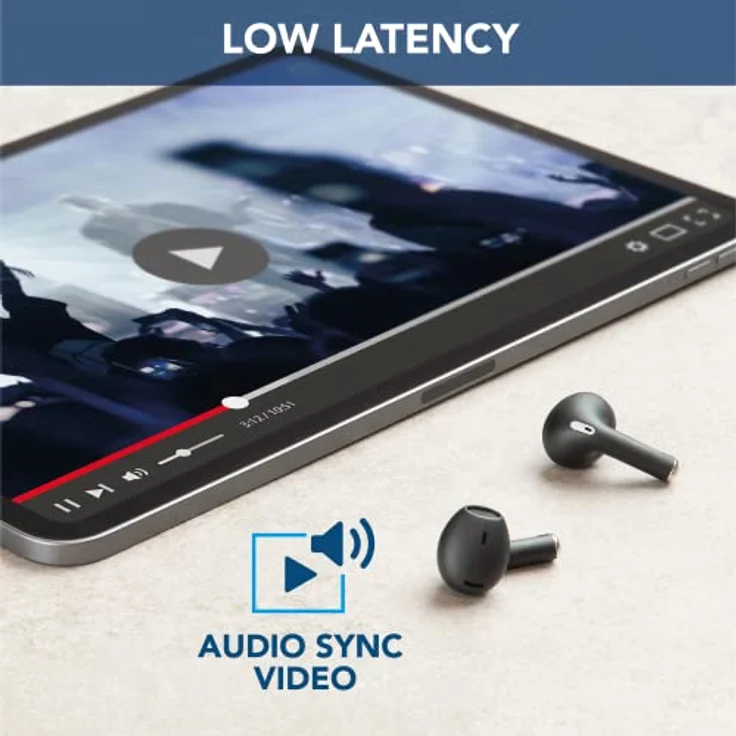 cellularline | Crystal | TWS Bluetooth 5.0 Kabelloser In-Ear-Kopfhörer mit Ladebox – Umgebungsgeräuschunterdrückung – Sprechzeit: 3,5 Stunden – Aufladen: 1,5 Stunden – Reichweite: 10 m Schwarz – Bild 5
