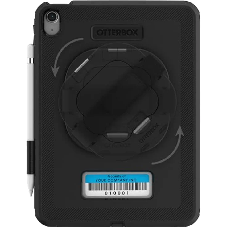 OtterBox Defender for Business mit Ständer/Handschlaufe für iPad 10. Generation (nur) V2 – Schwarz, robust und langlebig, Drop+ zertifiziert, Schirmständer inklusive – Bild 1