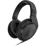 Sennheiser HD 200 PRO, Kabelgebundene Kopfhörer mit präziser Klangqualität und Geräuschabschirmung, Schwarz