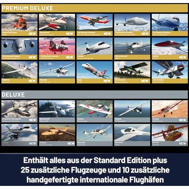Xbox Microsoft Flight Simulator 2024 Premium Deluxe SteelBook Edition - Xbox Series X|S und Windows Download Code, Challenge-League-Modus, Red Bull Air Races, Reno Air Races, Roswell-Kurse, Fotograf der Welt, Jumbo SteelBook Case, Pilotenband. – Bild 4