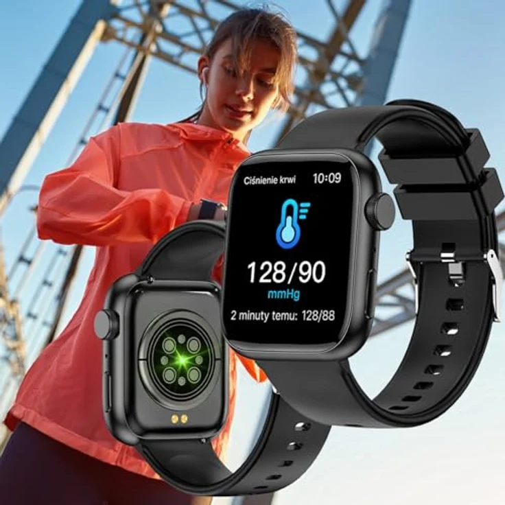 FOREVER Smartwatch IGo Watch 3 Schwarz – 1.83 Zoll Fitness Tracker mit Telefonfunktion und Gesundheitsmanagement, IP67 Wasserdicht – Bild 4