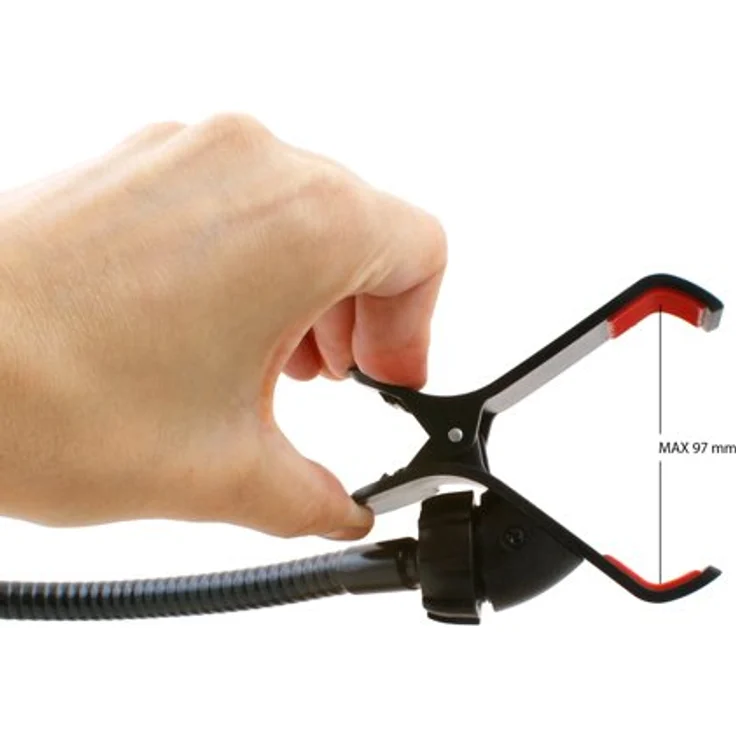SYSTEM-S Universal Halter Flexibler Tisch & Bett Schwanenhals Haltearm Halterung für Smartphone Handy – Bild 7