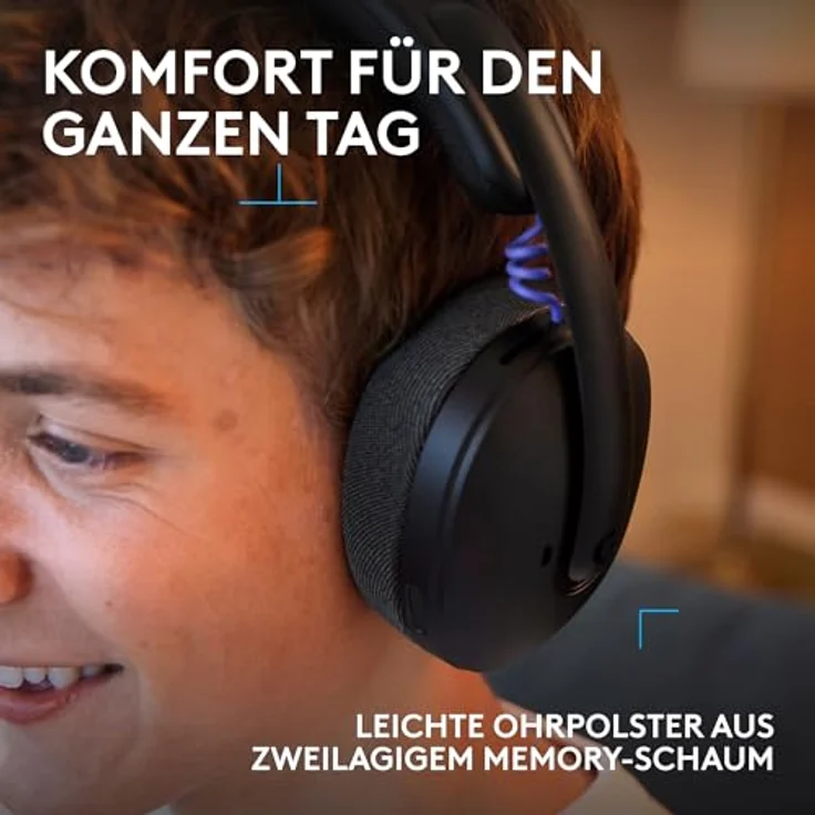 Logitech G325 (Kabellos), Gaming Headset, Schwarz – Bild 3