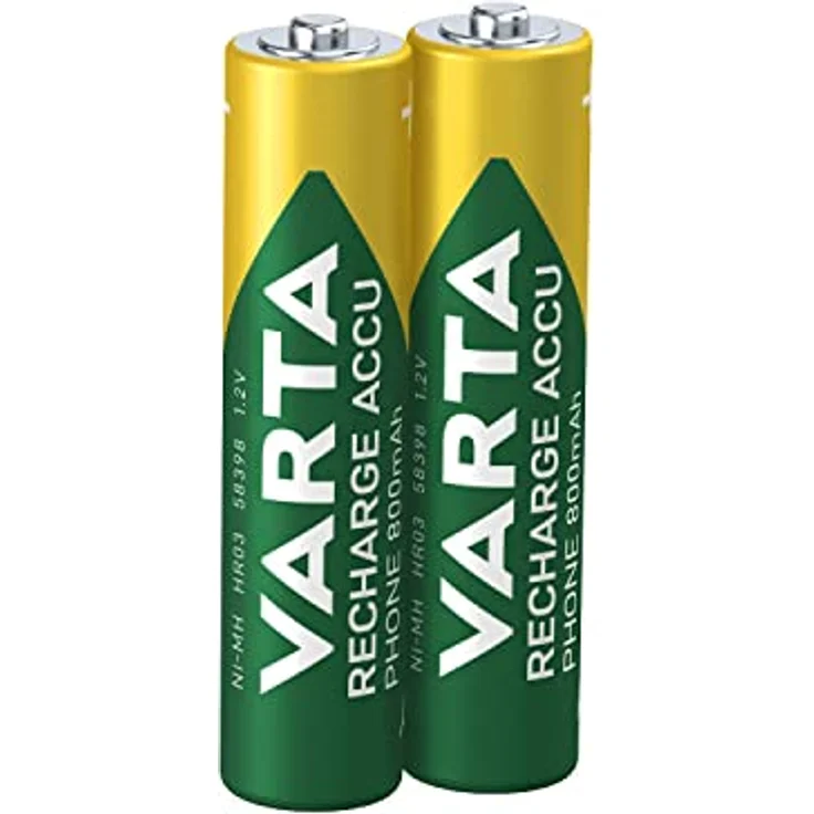 Varta Professional Phone Power AAA Micro HR03 NiMH Akku 1,2V 800 mAh (2 St.) – Bild 3