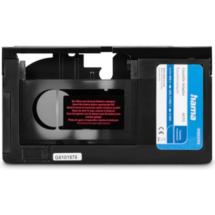 Hama Kassettenadapter für VHS-C Videokassetten (Automatisch, Batteriebetrieben) schwarz – Bild 2