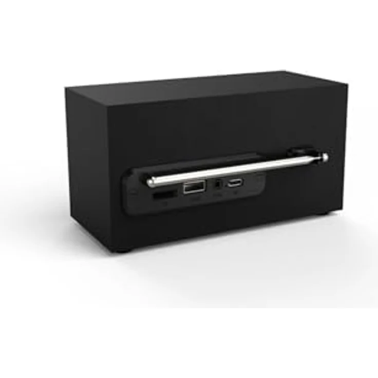 CGV BeBop FM Mini, Tragbares Analogradio im Vintage-Design, FM, 87 - 108 MHz, 8 W, Schwarz – Bild 3