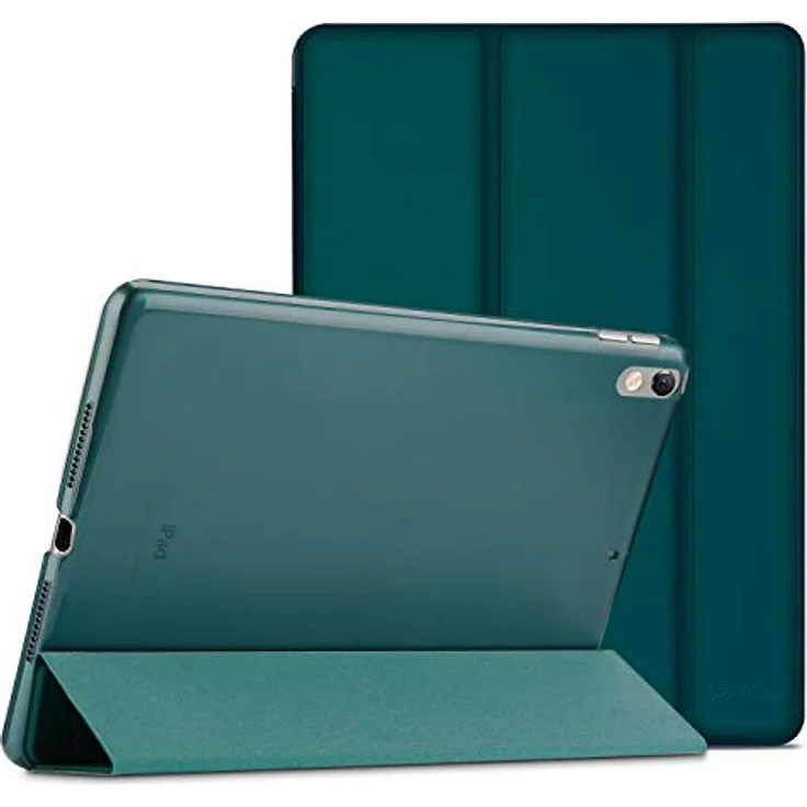 ProCase Hülle für 10,5 Zoll iPad Air 3 2019/iPad Pro 2017, ultra dünn, transluzente Rückseite, Auto Schlafen/Wachen, Emerald – Bild 1