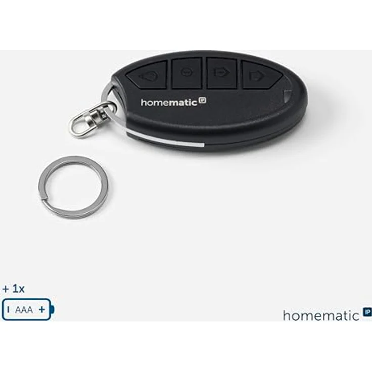 Homematic IP Funk-Fernbedienung HmIP-KRCA-2 160741A0, kompakte Schlüsselbundfernbedienung mit individueller Tastenbelegung, 200m Funkreichweite – Bild 5