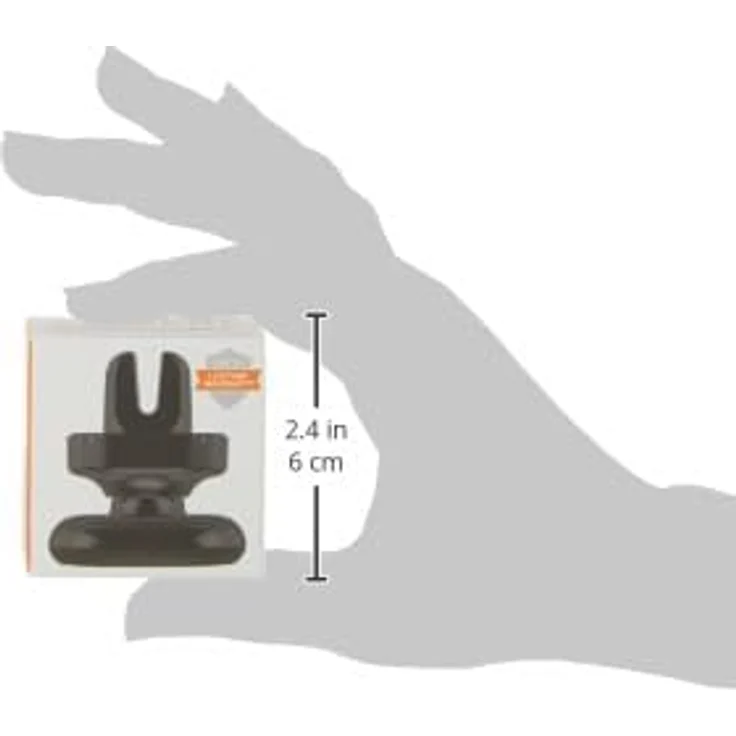 Kenu Airframe Magnetic Lüftungs Halterung inkl. Metallplättchen für Smartphones-Phablets - schwarz [360° Drehbar I Gummierte Haltebacken I Patentierte Technologie I Standfunktion] - AF5-KK-NA – Bild 3