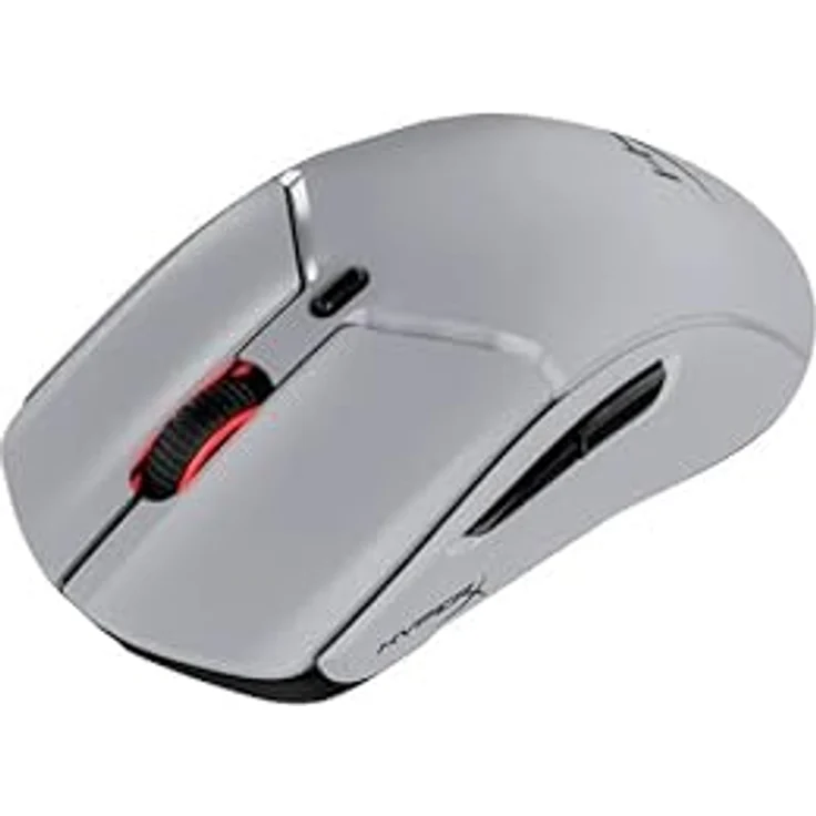 HyperX Pulsefire Haste 2 Pro 4K Wireless-Gaming-Maus, 26000 DPI, RGB, leichtgewichtig 61g, bis zu 90 Stunden Akkulaufzeit, Grau – Bild 4