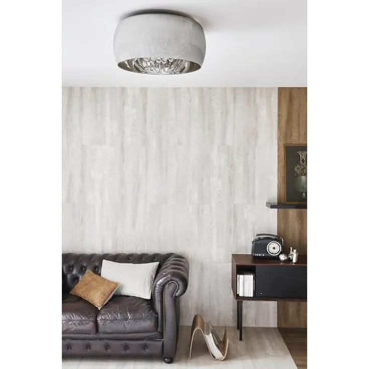 LUCIDE PEARL Deckenleuchte 50 cm Chrom aus Glas - Smarte Deckenbeleuchtung – Bild 3