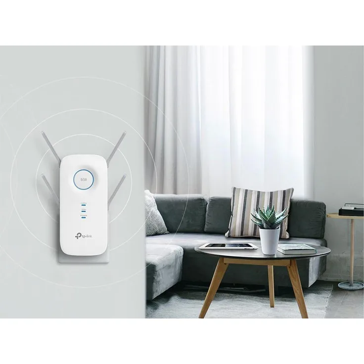 tp-link RE650 WLAN-Repeater, dualband, hohe Reichweite, weiß