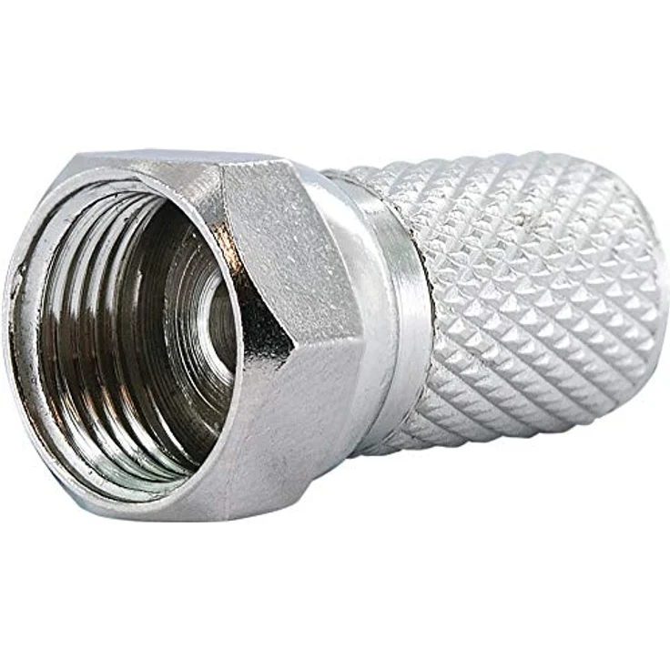SCHWAIGER -FST8002 531- F-Aufdrehstecker 2-er Set- 8 mm Durchmesser-für Koaxialkabel-Verbindung von Stecker und Kabel- 2 Stück-Silber – Bild 3