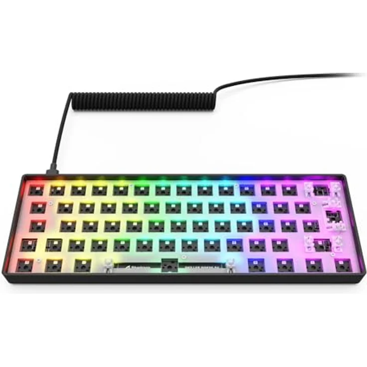 Sharkoon SKILLER SGK50 S4 Gen2 Barebone, 60% RGB-Tastatur, anpassbar ohne Schalter und Tastenkappen – Bild 3