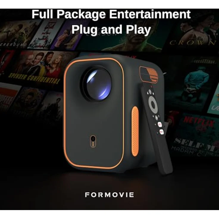Formovie Xming Episode One Netflix Projektor, WiFi Bluetooth, 1080P 4K, Dolby Audio, Outdoor Tragbar – Bild 5