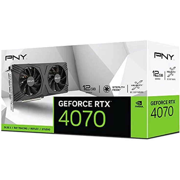 PNY GeForce RTX™ 4070 12GB Verto Dual Fan Grafikkarte DLSS 3 – Bild 1