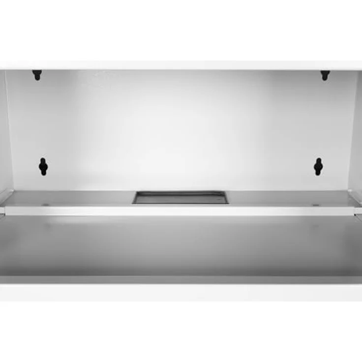 DIGITUS Netzwerkschrank SoHo Pro - 19-Zoll Rack 4 HE - Unmontiert - Wandmontage - 400 mm Tiefe - 327 mm Nutztiefe - Traglast 60 kg - Glastür - Grau – Bild 5