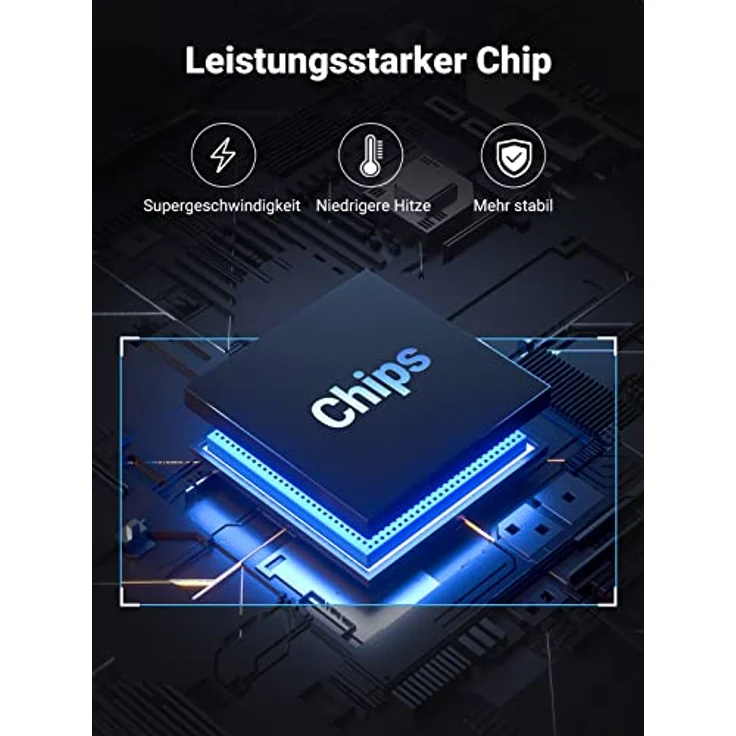UGREEN USB 3.0 auf SATA Kabel UASP USB SATA Kabel USB 3.0 SATA Kabel Festplatten Dockingstation für 2,5"/3.5" SATA I II III Festplatten Laufwerke HDD/SSD mit 12V/2A EU Netzadapter - Schnelle Datenübertragung bis zu 6Gbps – Bild 3